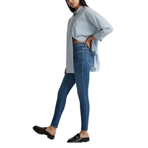 MADEWELL  9” Hi Rise skinny blue jeans. NEW - Picture 3 of 8
